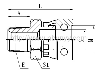 CLIP FASTENER FEMALE SAE HYDRAULIC ADAPTER FITTING REDUCER UNION