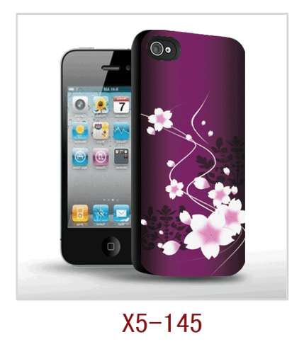 iPhone5 case with 3d picture pc case rubber coated