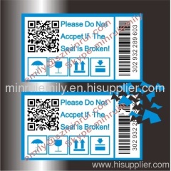 tamper evident barcode labels