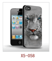 lion picture 3d case for iphone5,pc case,rubber coated,multiple colors available
