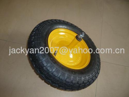 PNEUMATIC RUBBER WHEELS FOR WHEELBARROW HANDTROLLEY