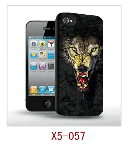 wolf 3d picture iphone5 case,pc case rubber coated,multiple colors available