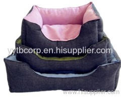 reversible pet bed with zipper