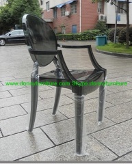 Black plastic chair