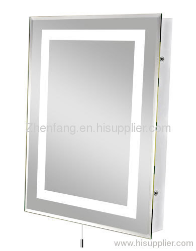 390mm(W) x 500mm(H) backlit aluminum mirror