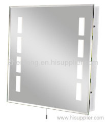 600mm(W) x 600mm(H) illuminated silver mirror