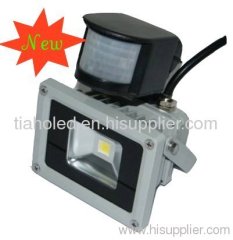 led flood PIR 10W led sensor lamp led motion bridgelux