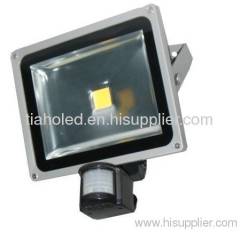 led flood PIR 30W led sensor lamp led motion bridgelux