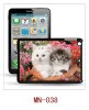 cat picture iPad mini case,pc case with rubber coating,3d picture,multiple colors available