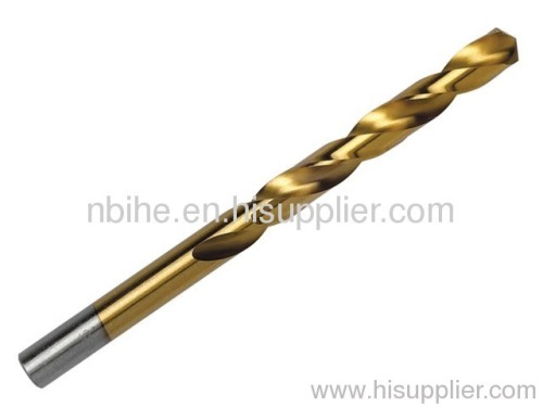 DIN338 HSS STRAIGHT SHANK TWIST DRILL BIT Tin-coated