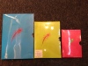 Neon paper notebook in box