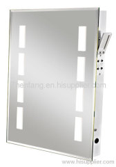 390mm(W) x 500mm(H) illuminated bevel mirror
