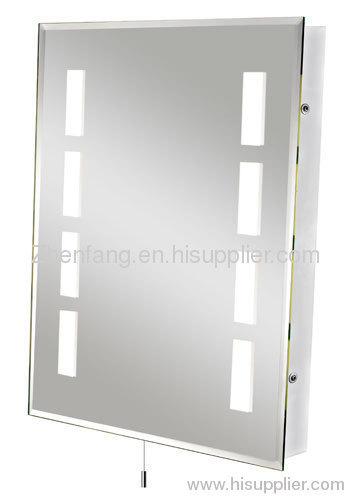 390mm(W) x 500mm(H) illuminated aluminum mirror