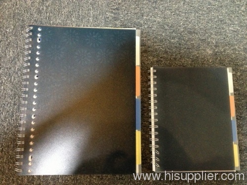 PP double wire-O 4 diviers Notebook
