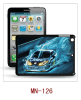 car racing picture ipad case 3d picture,pc case with rubber coating,multiple colors available