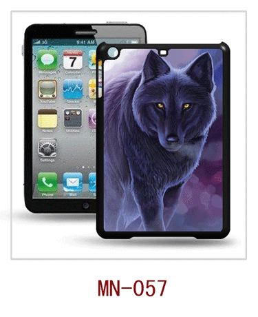 Wolf picture ipad mini 3d case, with 3d picture,pc case rubber coating,multiple colors available