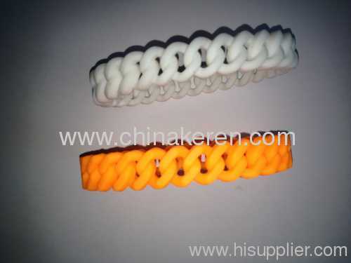 2013 fashion silicone twist colour wristband