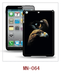 eagle picture 3d case for ipad mini,3d picture, pc case with rubber coating,multiple colors available