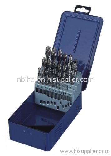 25pcs HSS fully ground Twist Drill Set with Metal Case