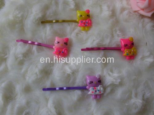 Fancy Handmade YZJ004 Iron and Resin Hair Clip/ Hair Grip/ Hairpin 