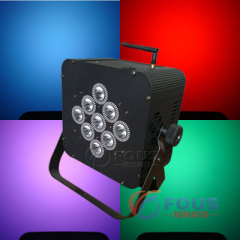 Stage Lighting / 9 3W tri-color Wireless Battery LED Flat Par / Par Can LED