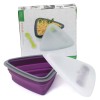 Triangular folding lunch box