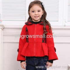 winter clothes red girl checked coat kids top wear