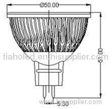 led spotlight mr16 3W bright spot led light CREE leds dimmable light