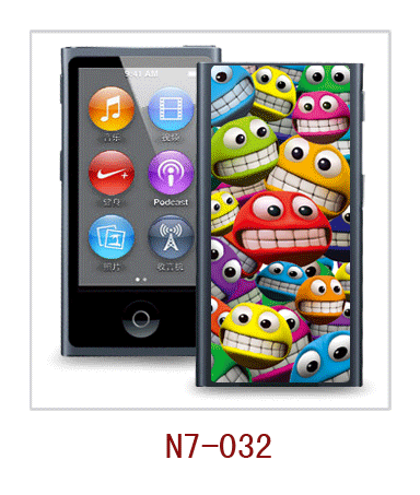 cute faces picture 3d case for iPod nano,pc case rubber coated,multiple colors available