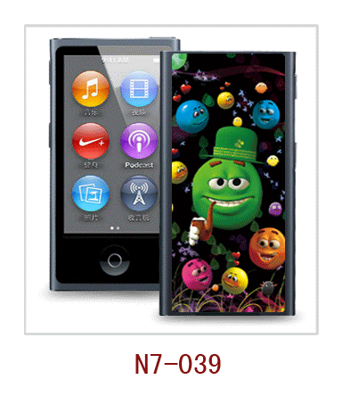 cartoon picture 3d case for iPod nano,pc case rubber coated,multiple colors available