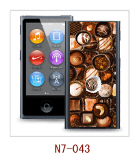 chocolate picture 3d case for iPod nano7,pc case rubber coated,multiple colors available