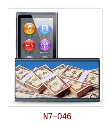 Money picture 3d case for iPod nano use,pc case rubber coated,multiple colors available