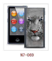 leo picture iPod nano 7 3d case,pc case rubber coated,multiple colors available