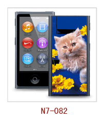 cat picture 3d iPod nano case,pc case rubber coated,multiple colors available