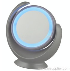 Electric make up mirror with light and 360 degrees swivel