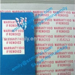 warranty seal stickers