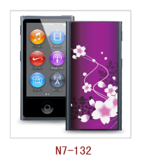 flower picture ipod nano case with 3d,pc case ribber coated,multiple colors available