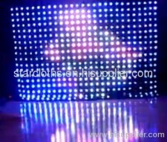 led video screen dmx star curtain