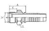 10412 METRIC MALE 24° CONE SEAT L.T. DIN3853 HYDRAULIC HOSE FITTING PIPE FITTING COUPLING CONNECTER