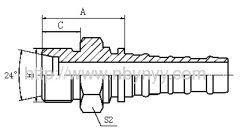 HYDRAULIC HOSE FITTING PIPE FITTING COUPLING CONNECTER