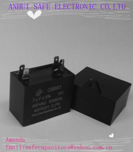 black cbb61 capacitor 5uf