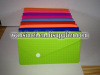 Colourful rectangle silicon lady purse handbag