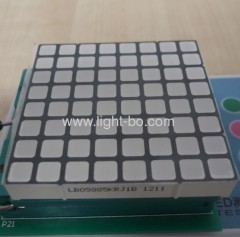 Red/Green 2.4-Inch 6mm 8 x 8 Square dot matrix LED display, 60x60x9mm,Used for Quene management systems,message boards