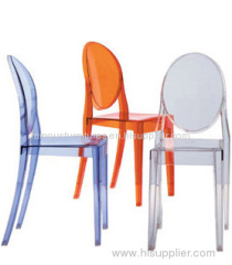 Clear Victoria Ghost side chairs dining room furnitures