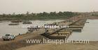 Single Temporary Ribbon Floating Pontoon Bridge For Heavy Equipments and Vehicles