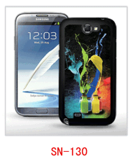 vase picture Samsung galaxy note2 case,pc case rubber coating,multiple colors available, with 3d picture.