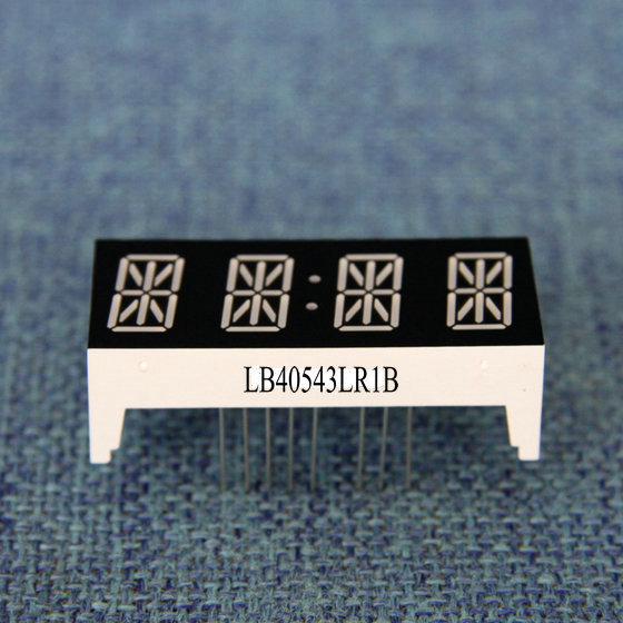 4 dígitos 14 alfanumérico segmento display LED 0,54 "com as dimensões da embalagem 48 x 20 x 15,5 milímetros