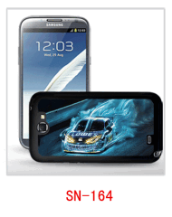 car racing Samsung galaxy note2 cases,pc case rubber coating,multiple colors available, with 3d picture.