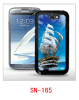 boat picture back cover with 3d picture for galaxy note2,pc case rubber coating,multiple colors available,