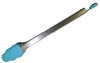 Silicon food tongs with Stainless steel handle